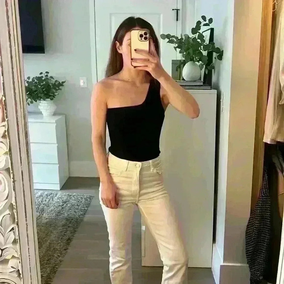 Zara One Shoulder Bodysuit - Picture 2 of 7